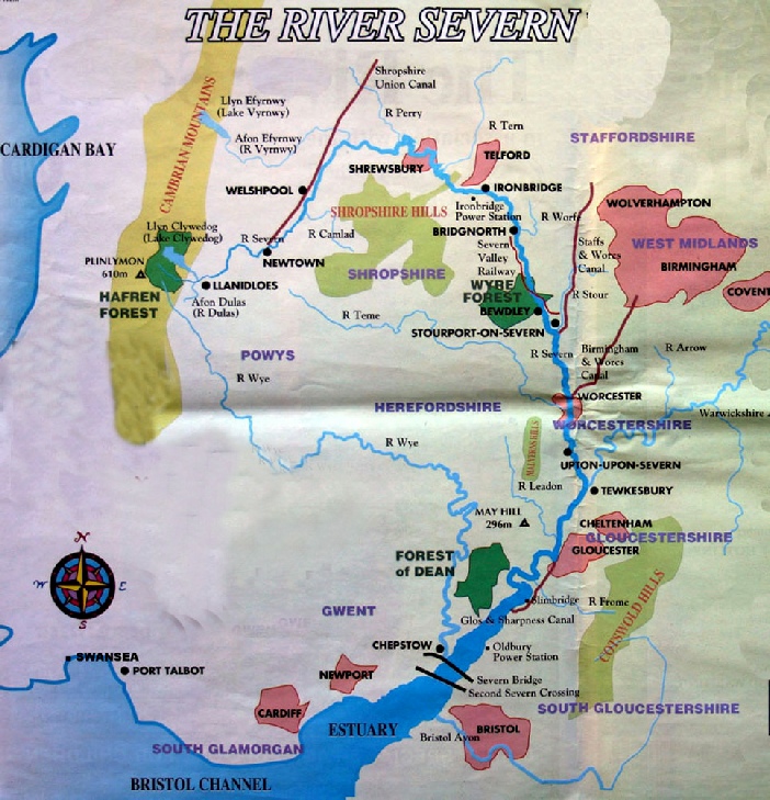 Google Map Of The River Severn